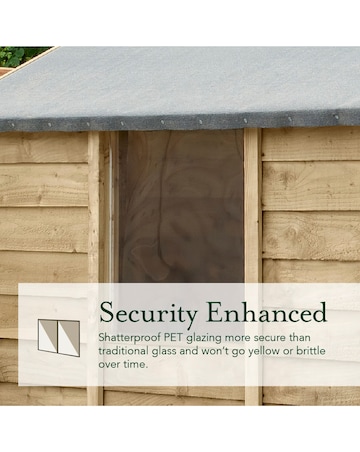4LIFE Pent Shed 7x5 - Single Door - 2 Windows (Home Delivery)