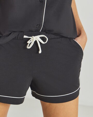 Pretty Secrets Revere Pyjama Short Set Black