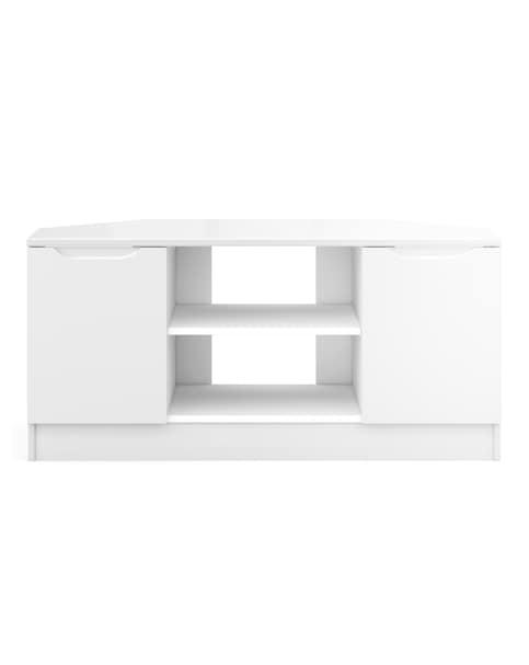 Sorrento Ready Assembled High Gloss Corner TV Unit