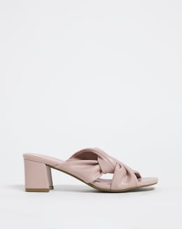 Joanna Hope Block Heel Twist Mule - Wide Fit (E)