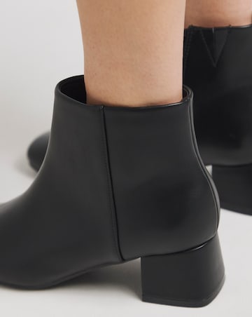 Kit Low Block Heel Ankle Boots Extra Wide EEE Fit