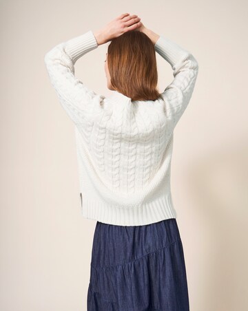 White Stuff Cable Yoke Jumper