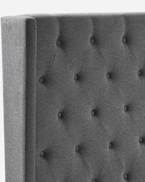 Allegra Winged Fabric Bedframe