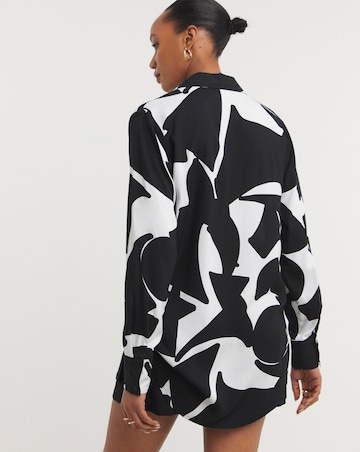 Dipped Back Viscose Shirt