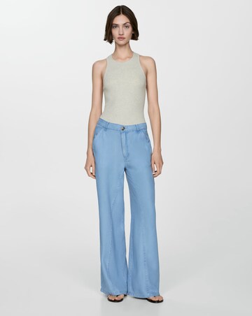 Mango Bianca Wide Leg Trousers