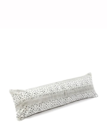 Snow Leopard Bolster Pillow