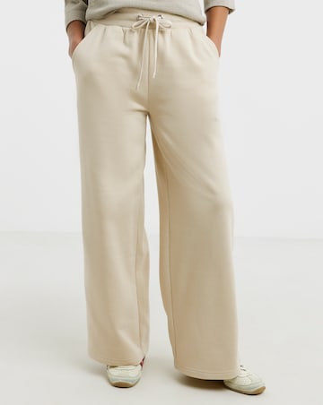 Oatmeal Wide Leg Joggers