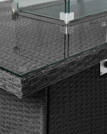 Valencia Lounge Dining Set With Firepit Table