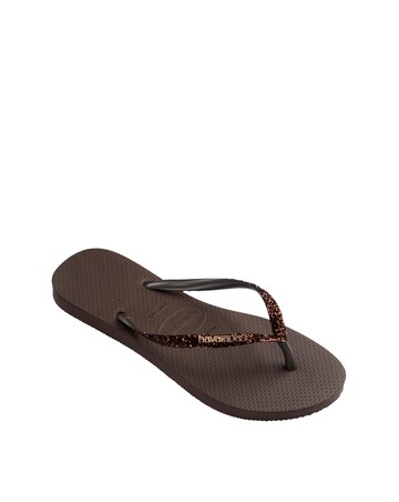 Havaianas Slim Glitter II Toe Post Flip Flop Sandals