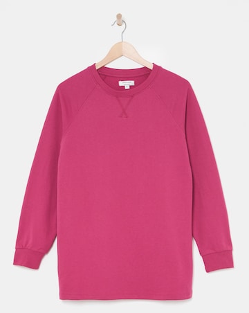 Pink Classic Longline Sweatshirt
