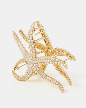 Accessorize Pearl Starfish Claw Clip