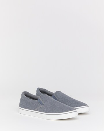 Basic Lace Up Canvas Pump Wide Fit