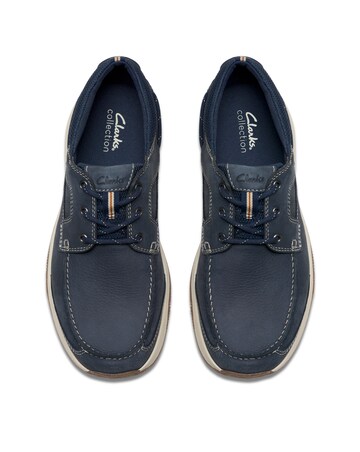 Clarks Sailview Lace Shoes - Navy