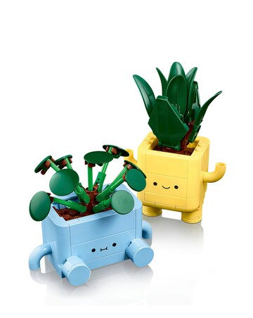 LEGO Botanicals Happy Plants Shelf Decor Flower Building Set, Nature Gift 10349