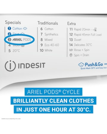 Indesit BWE 111496X WV UK 11kg, 1400rpm, Washing Machine - White