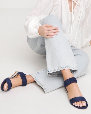 Candace Twin Strap Espadrille Sandals - Extra Wide Fit (EEE)