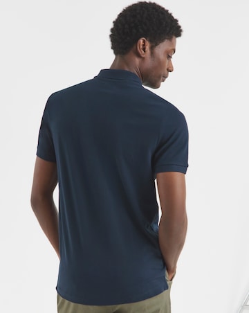 Pure Cotton Pique Polo- Navy