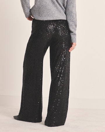 Simply Be Sequin Wide Leg Trousers