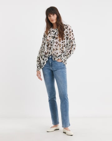 Printed Georgette Button Through Blouse