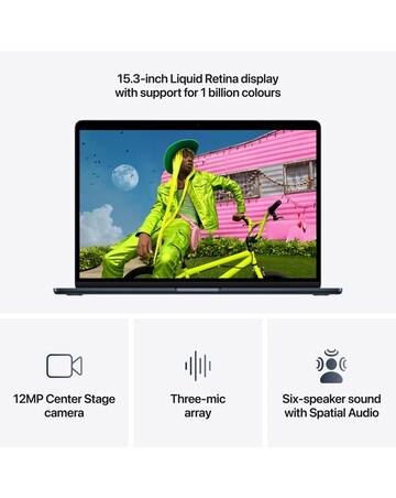Apple MacBook Air (M5, 2026) 15in 10-core CPU 10-core GPU 16GB 1TB - Midnight