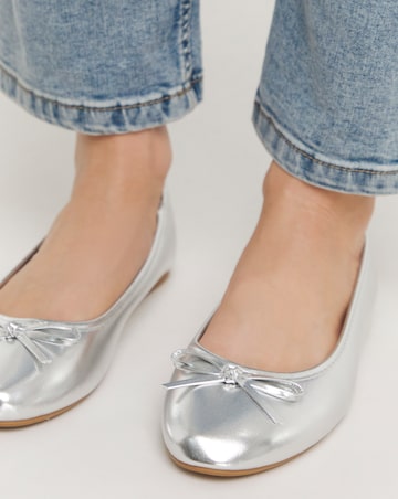 Selena Classic Flat Ballerina Shoes Wide E Fit Simply Comfort