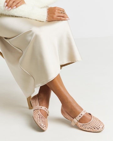 Addison Diamante Mary Jane Shoes - Extra Wide Fit (EEE)