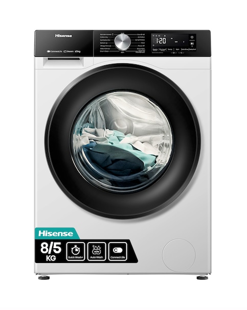 Hisense 3S Series WD3S8043BW3 WiFi-enabled 8kg Washer Dryer - White