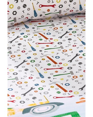 Catherine Lansfield Kids Digger Dreams Fitted Sheet
