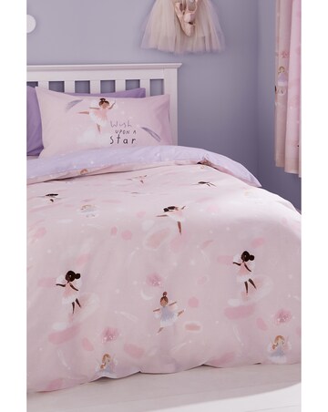 Catherine Lansfield Dancing Fairies Reversible Duvet Cover Set