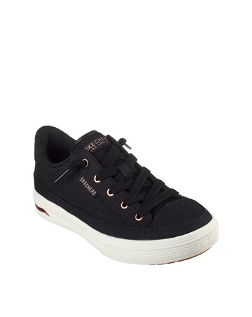 Skechers Black Arch Fit Arcade Meet Ya There Slip-On Trainers - Wide Fit (E)