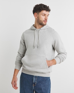 Overhead Hoodie Long Length- Grey Marl