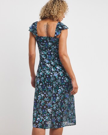 French Connection Bette Satin Burnout Dress