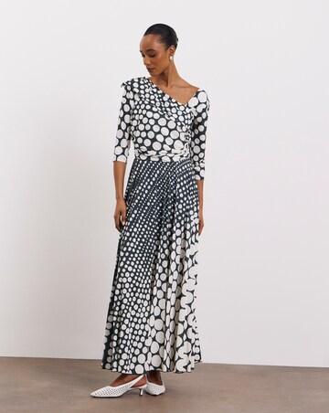 Joanna Hope Pleated Jersey Dress