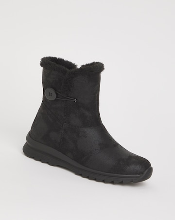 Cushion Walk Button Winter Boot Wide E Fit
