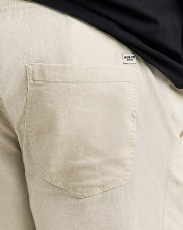 Jac & Jones Karl Breeze Linen Blend Trousers - Natural
