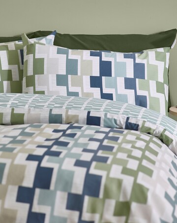 Catherine Lansfield Bryson Geo Duvet Cover Set