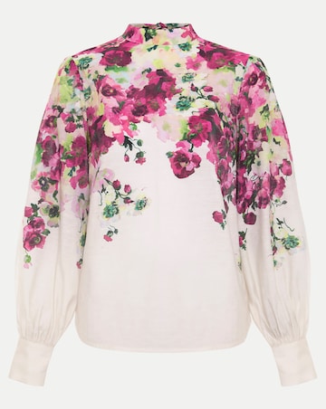 Phase Eight Winnie Border Floral Blouse