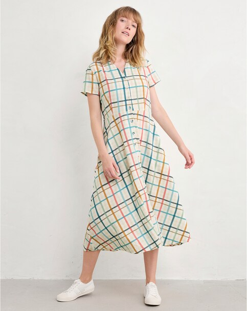 Seasalt Cornwall Carved Wood Button Down Dress