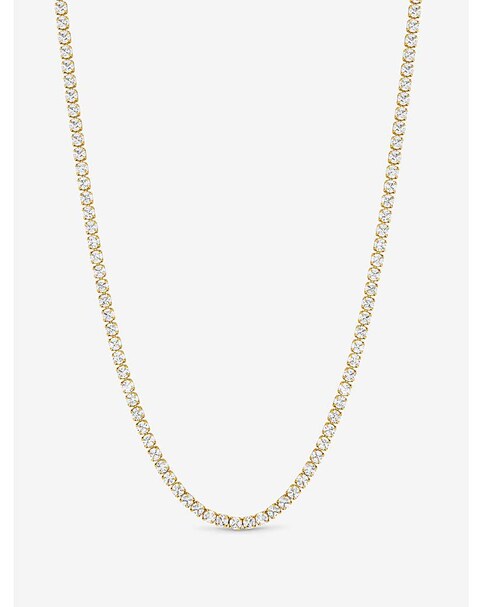 Waterproof Silver Plated Tennis Necklace
