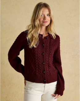 Joules Rafferty Cable Knit Cardigan