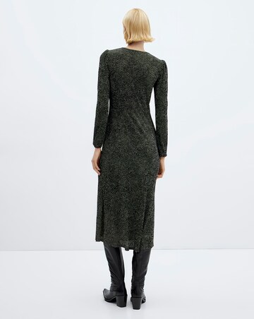 Mango Printed Bow Tie Dress