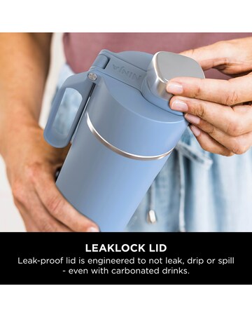 Ninja Thirsti Carbonated 20oz Bottle with Carbonation Lid in Blue