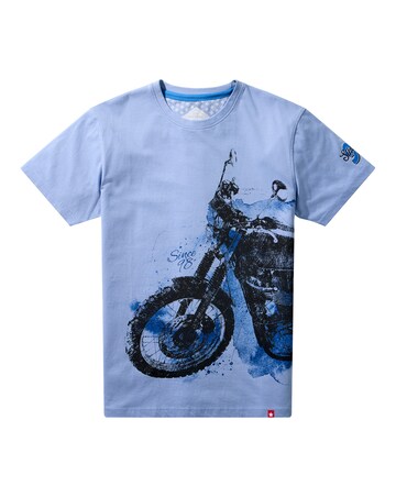 Joe Browns Side Sketch Bike Tee - Blue
