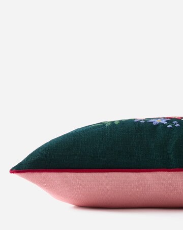 Bella Embroidered Floral Cushion