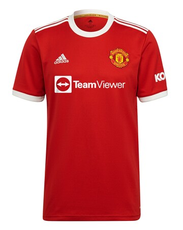 adidas Manchester United FC 2021/22 Men's Home Short Sleeve Replica Shirt