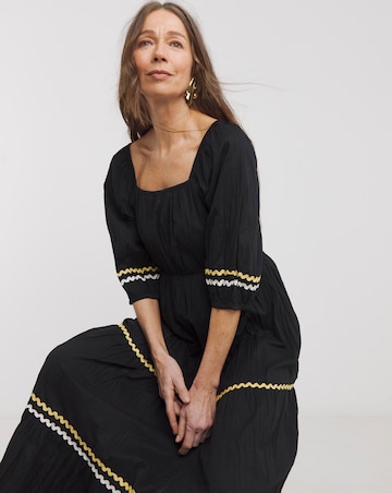 Pure Cotton Tiered Smock Dress