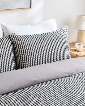 Rory Geo Cotton Blend Reversible Duvet Cover Set