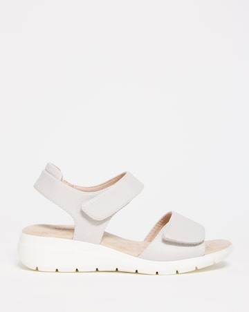 Cushion Walk Black Touch and Close Sandal Ultra Wide Fit (EEEEE)