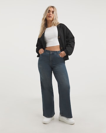 24/7 Vintage Indigo Wide Leg Jeans made with Organic Cotton