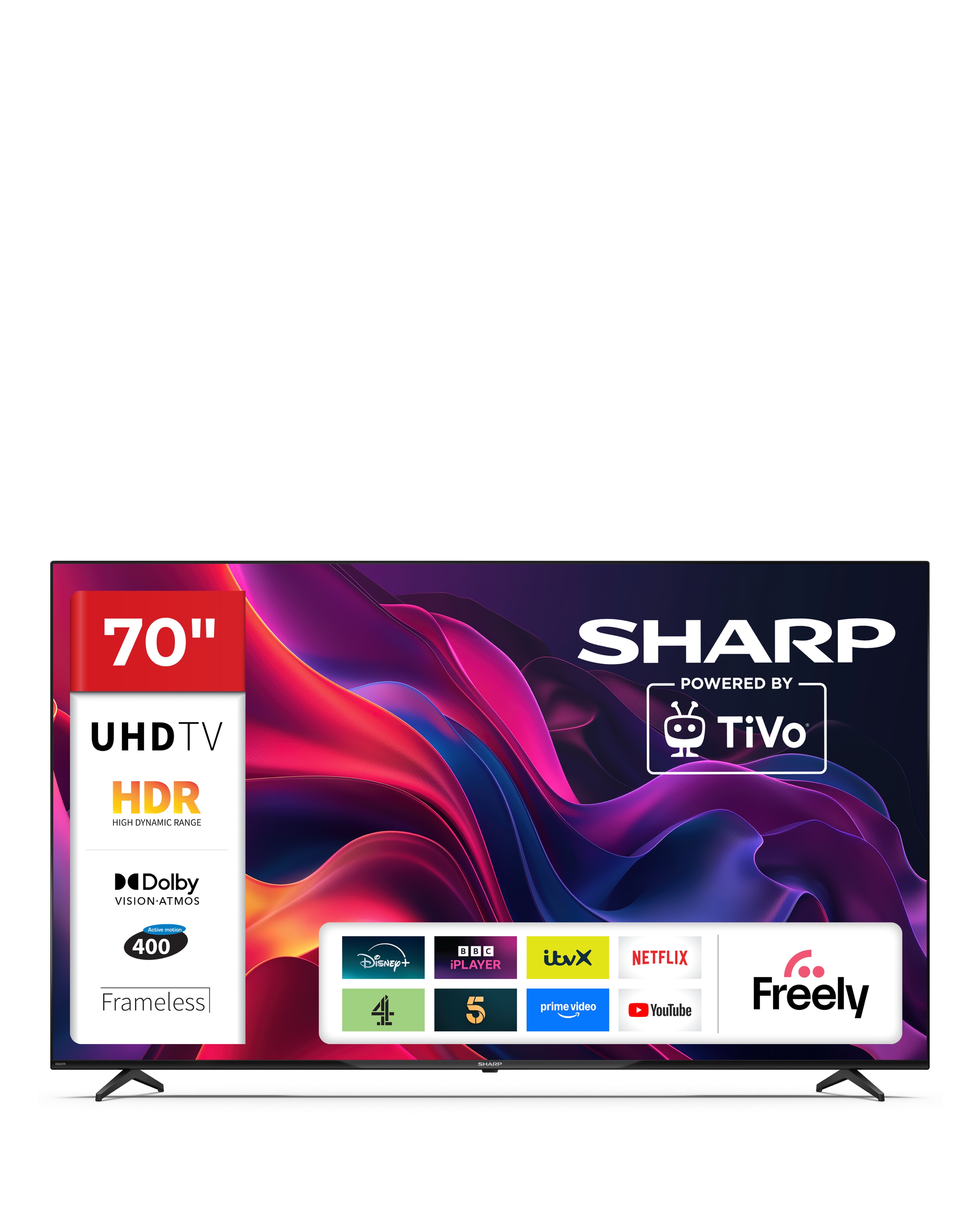Sharp 4T-C70GK4245KB 70in 4K Ultra HD Smart TiVo LED TV with